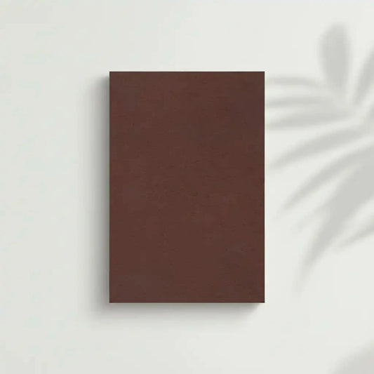 Tableau minimaliste avec texture terreuse en brun chaud. Ambiance apaisante, idéal pour un salon moderne.