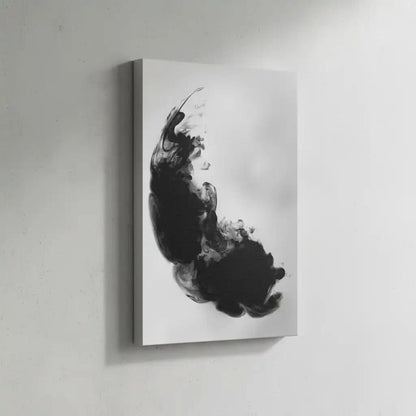 Illustration d’une spirale d'encre fluide, apportant une dynamique fluide et élégante à la décoration.