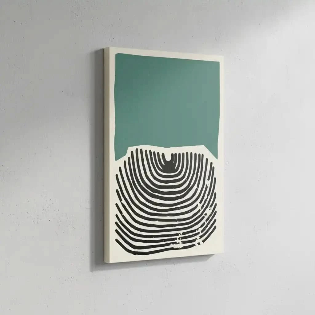 Illustration de lignes fluides formant un jeu harmonieux avec des couleurs douces.