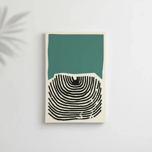 Illustration de lignes fluides formant un jeu harmonieux avec des couleurs douces.