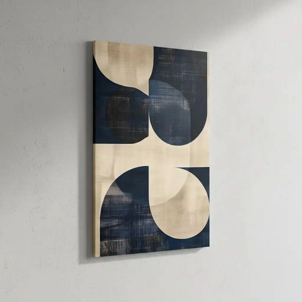 Art abstrait avec des jeux d'ombres et textures, évoquant une ambiance mystique.