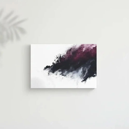 Flamme abstraite avec des couleurs noires et rouges, évoquant énergie brute et mystère, idéale pour un salon moderne et un décor contemporain.