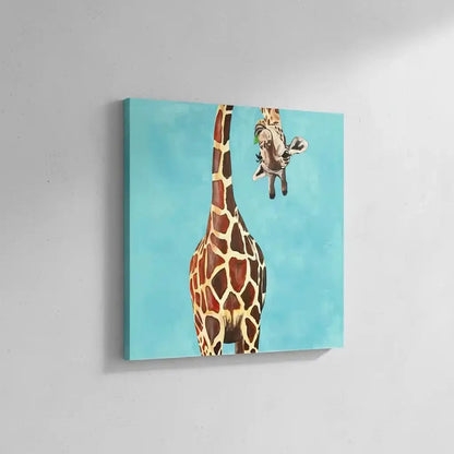 Girafe colorée avec des taches distinctes, captivant et élégant, apportant de la joie et de la douceur.