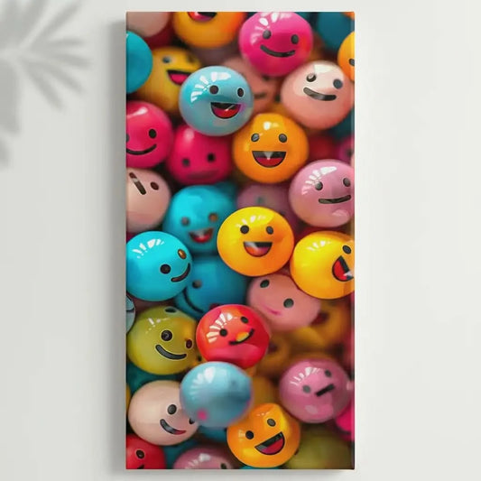 Illustration d'un chat joyeux dans une explosion de couleurs vives, évoquant un sentiment de bonheur.