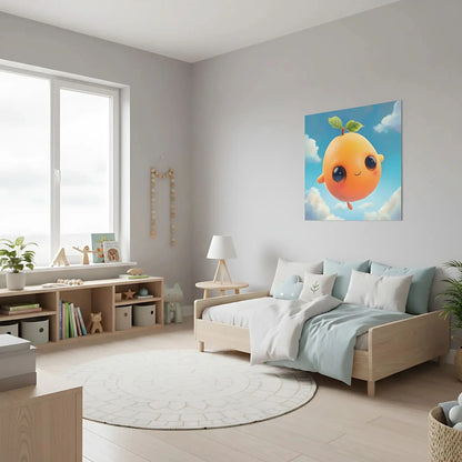 Paysage paisible avec des champs dorés sous un soleil éclatant, créant une ambiance sereine et chaleureuse, idéale pour un salon ou une chambre apaisante.