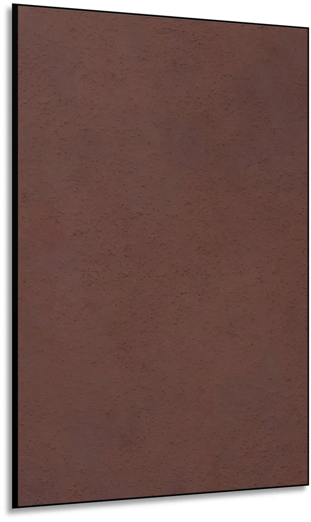 Tableau minimaliste avec texture terreuse en brun chaud. Ambiance apaisante, idéal pour un salon moderne.