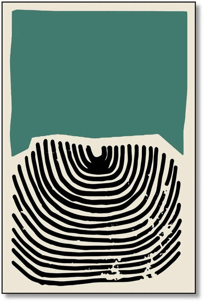 Illustration de lignes fluides formant un jeu harmonieux avec des couleurs douces.