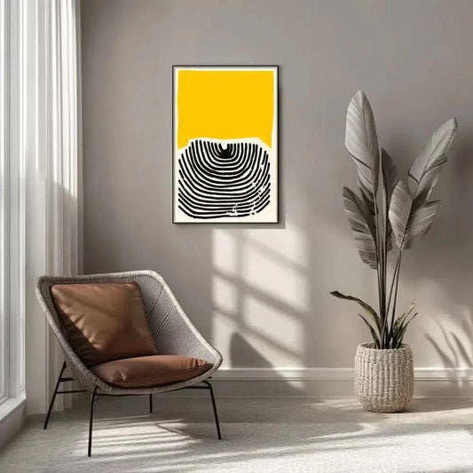 Illustration de lignes ondulantes créant une impression de profondeur et de rythme.