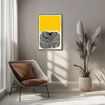 Illustration de lignes ondulantes créant une impression de profondeur et de rythme.